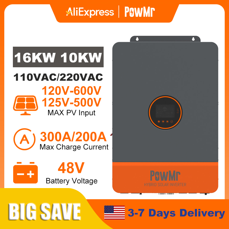 Split Phase Inverter 10Kw 110V 220V - PowMr 16KW 10KW Split-Phase-Wechselrichter 110V oder