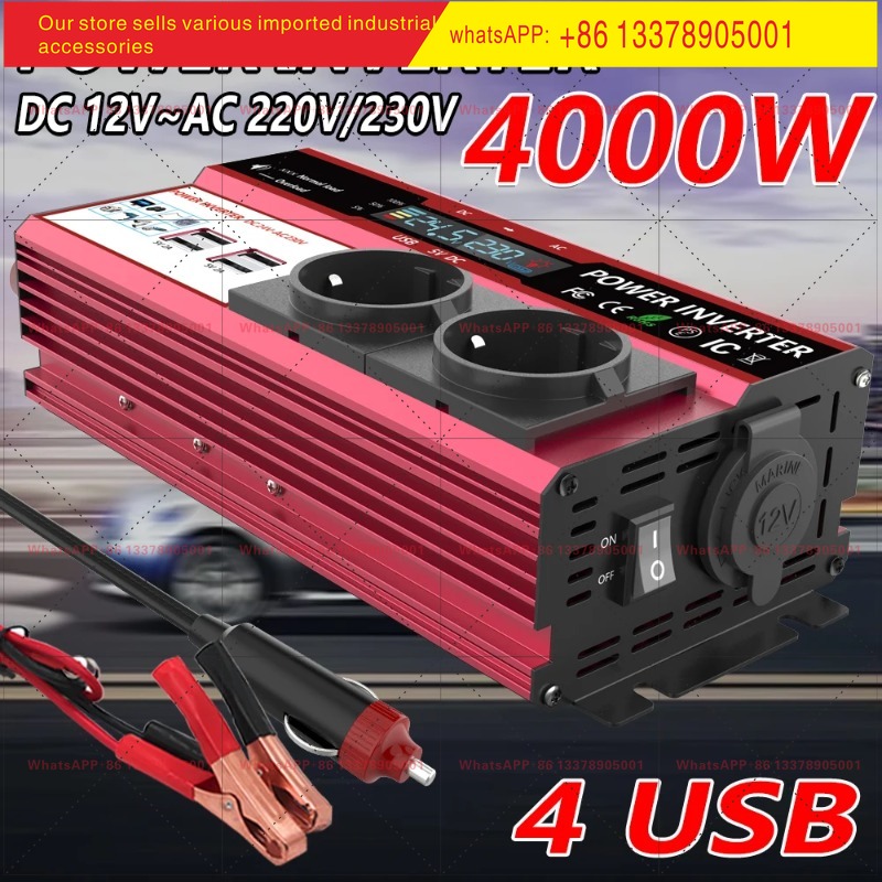 12V zu 220V 4000W Spitzenleist – Power Inverter 12V 220V 4000W Continuous Bewertung und Preis