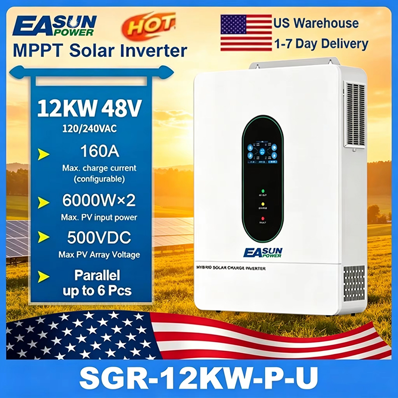 EASUN POWER 120V/110V 12KW Hyb – Grid Tie Inverter Limiter 2000W Bewertung und Preis