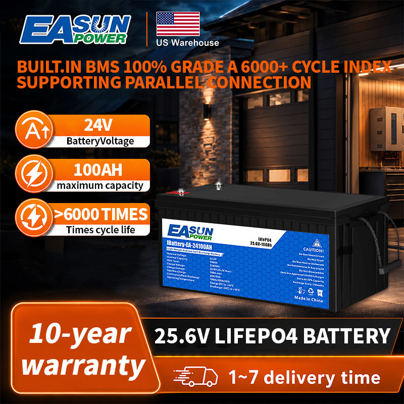 EASUN POWER 24V LiFePO4-Batter – Grid Tie Inverter Limiter 2000W Bewertung und Preis